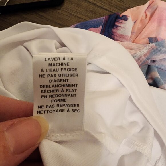 Maggy London Abstract Pastel One Shoulder Midi Dress Size 10, Zipper sticks - Picture 11 of 11